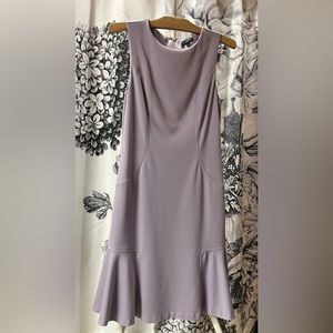 size four mid calf length lavender frill sleeveless dress by The Limited